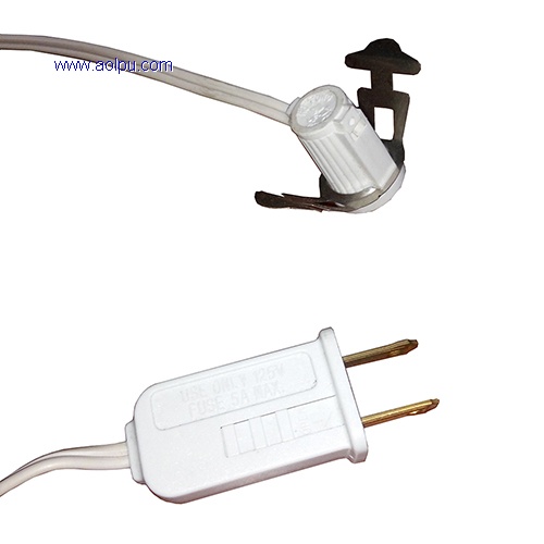 U.S lamp power cord with E12 holder