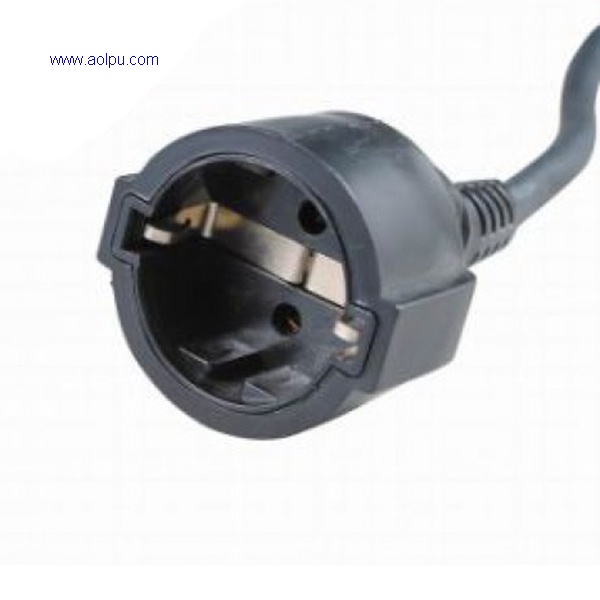 Europ female schuko power cord receptacle