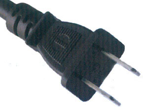 Polarized 2 pin plug(nema1-15p)